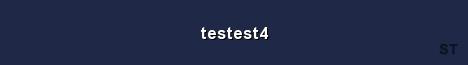 testest4 Server Banner