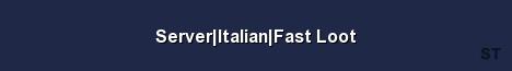 Server Italian Fast Loot Server Banner
