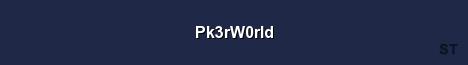 Pk3rW0rld Server Banner