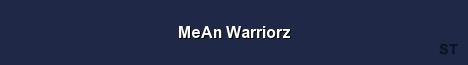MeAn Warriorz Server Banner
