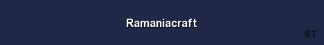 Ramaniacraft Server Banner