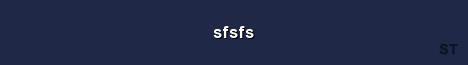 sfsfs Server Banner