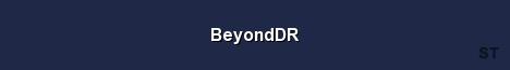 BeyondDR Server Banner