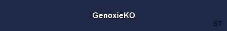 GenoxieKO Server Banner