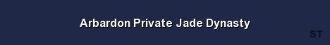 Arbardon Private Jade Dynasty Server Banner