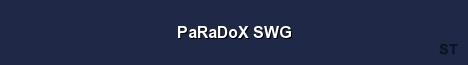 PaRaDoX SWG Server Banner