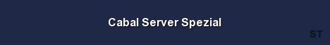 Cabal Server Spezial Server Banner