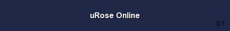 uRose Online Server Banner