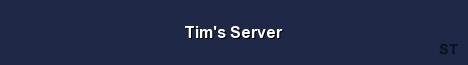 Tim s Server Server Banner