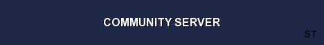 COMMUNITY SERVER Server Banner