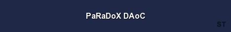 PaRaDoX DAoC Server Banner