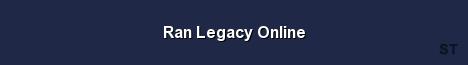 Ran Legacy Online Server Banner