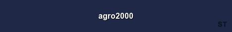 agro2000 Server Banner