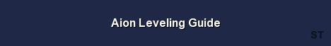 Aion Leveling Guide Server Banner