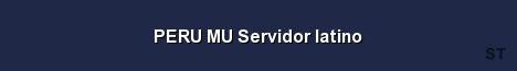 PERU MU Servidor latino Server Banner
