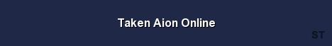 Taken Aion Online Server Banner