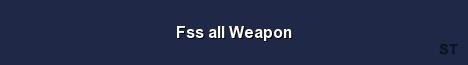 Fss all Weapon Server Banner