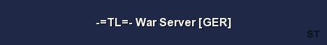 TL War Server GER Server Banner