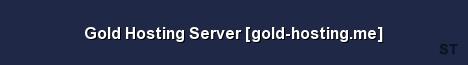 Gold Hosting Server gold hosting me Server Banner