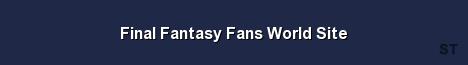 Final Fantasy Fans World Site 