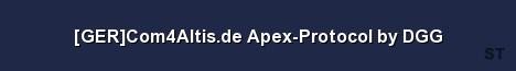 GER Com4Altis de Apex Protocol by DGG Server Banner