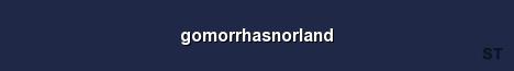 gomorrhasnorland Server Banner
