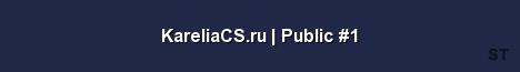 KareliaCS ru Public 1 Server Banner