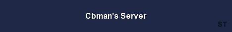 Cbman s Server Server Banner