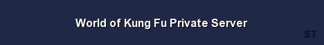 World of Kung Fu Private Server Server Banner
