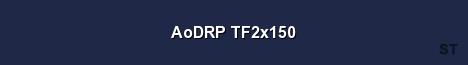 AoDRP TF2x150 Server Banner