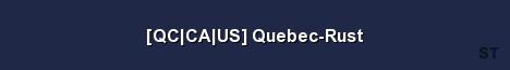 QC CA US Quebec Rust Server Banner