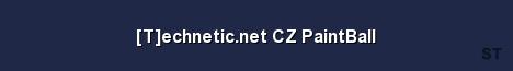 T echnetic net CZ PaintBall Server Banner