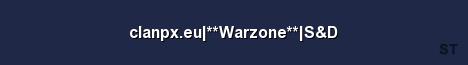 clanpx eu Warzone S D Server Banner