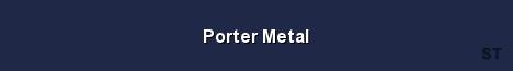 Porter Metal Server Banner