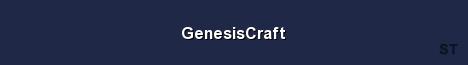 GenesisCraft Server Banner