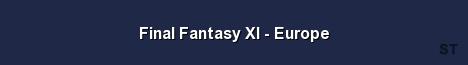 Final Fantasy XI Europe Server Banner