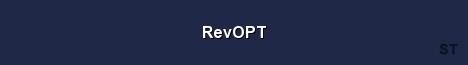 RevOPT Server Banner