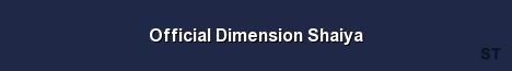 Official Dimension Shaiya Server Banner