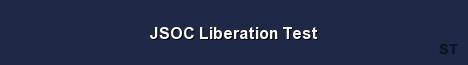 JSOC Liberation Test Server Banner