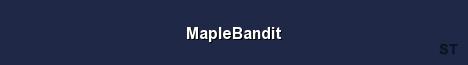 MapleBandit Server Banner