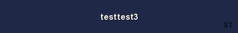 testtest3 Server Banner