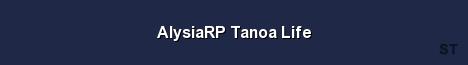 AlysiaRP Tanoa Life Server Banner