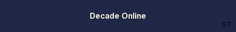 Decade Online Server Banner