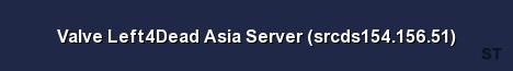 Valve Left4Dead Asia Server srcds154 156 51 