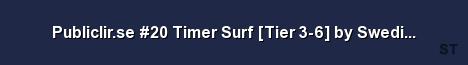 Publiclir se 20 Timer Surf Tier 3 6 by SwedishHost se Server Banner