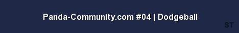 Panda Community com 04 Dodgeball Server Banner