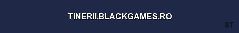 TINERII BLACKGAMES RO Server Banner