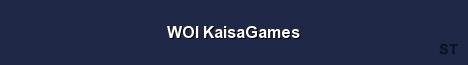 WOI KaisaGames Server Banner