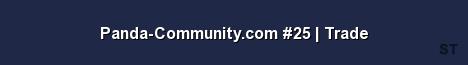 Panda Community com 25 Trade Server Banner