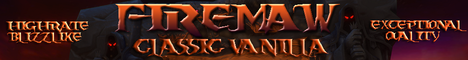 Firemaw Classic Blizzlike PvP PvE Server Banner